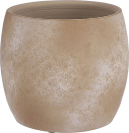 Mica Decorations Lester Bloempot - H18 x Ø20 cm - Terracotta - Crème