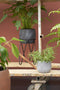 Mica Decorations Lester Bloempot - H18 x Ø20 cm - Terracotta - Zwart