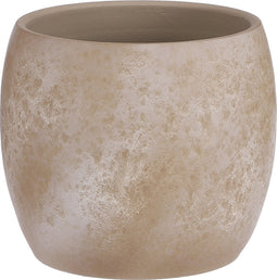 Mica Decorations Lester Bloempot - H22 x Ø24 cm - Terracotta - Crème