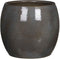 Mica Decorations Lester Bloempot - H22 x Ø24 cm - Terracotta - Donkergrijs