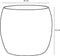 Mica Decorations Lester Bloempot - H22 x Ø24 cm - Terracotta - Lichtgrijs