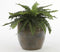 Mica Decorations Lester Bloempot - H22 x Ø24 cm - Terracotta - Donkergrijs