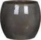 Mica Decorations Lester Bloempot - H22 x Ø24 cm - Terracotta - Donkergrijs