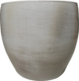 Mica Decorations Lester Bloempot - H26 x Ø28 cm - Terracotta - Lichtgrijs