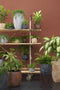 Mica Decorations Lester Bloempot - H26 x Ø28 cm - Terracotta - Zwart