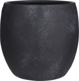 Mica Decorations Lester Bloempot - H31 x Ø33 cm - Terracotta - Zwart