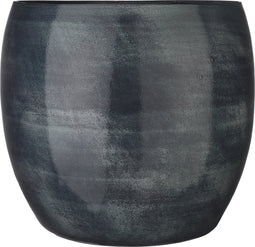 Mica Decorations Lester Bloempot - H35 x Ø38 cm - Terracotta - Donkerblauw