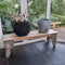 Mica Decorations Lester Bloempot - H35 x Ø38 cm - Terracotta - Lichtgrijs