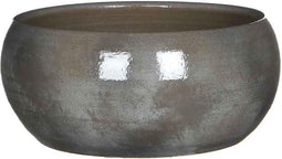 Mica Decorations lester ronde schaal donkergrijs maat in cm: 12 x 28 - GRIJS