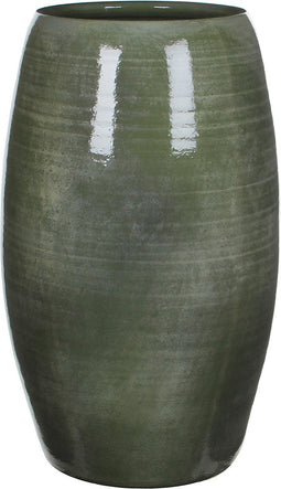 Mica Decorations Lester Vaas - H50 x Ø30 cm - Terracotta - Groen