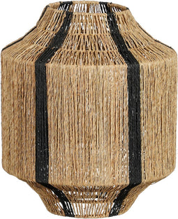Mica Decorations Liliano Lantaarn - H36 x Ø30 cm - Jute - Zwart