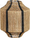 Mica Decorations Liliano Lantaarn - H36 x Ø30 cm - Jute - Zwart