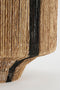 Mica Decorations Liliano Lantaarn - H36 x Ø30 cm - Jute - Zwart