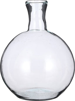 Mica Decorations Lilou Vaas - H31 x Ø22 cm - Gerecycled Glas - Transparant