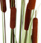 Mica Decorations Lisdodde Kunstplant - H120 x Ø15 cm - Bruin