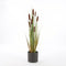 Mica Decorations Lisdodde Kunstplant - H90 x Ø12,5 cm - Bruin