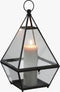 Mica Decorations Lois Lantaarn - L22 x B21 x H39 cm - Metaal - Zwart