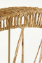 Mica Decorations Ludy Wandspiegel - H5 x Ø70 cm - Jute - Lichtbruin
