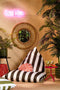 Mica Decorations Ludy Wandspiegel - H5 x Ø70 cm - Jute - Lichtbruin