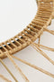 Mica Decorations Ludy Wandspiegel - H5 x Ø70 cm - Jute - Lichtbruin