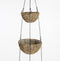 Mica Decorations Luso Hangende Bloempot - H110 x Ø30 cm - Kunststof - Bruin
