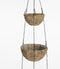 Mica Decorations Luso Hangende Bloempot - H110 x Ø30 cm - Kunststof - Bruin