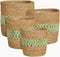 Mica Decorations Mand Fernandez - 25x25x25 cm - Zeegras - Licht Groen - Set van 4