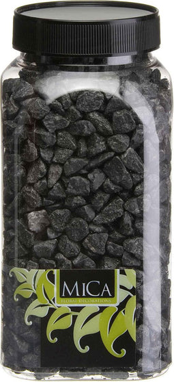 Mica Decorations Marbles Decoratie Steentjes - 650 ml - Zwart
