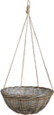 Mica Decorations Marcia Mand - 50x50x22 cm - Rotan - Grijs