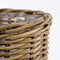 Mica Decorations Marcia Plantenmand Buiten - Set van 3 - H40 x Ø43 cm - Rotan - Grijs