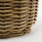 Mica Decorations Marcia Plantenmand Buiten - Set van 3 - H40 x Ø43 cm - Rotan - Grijs