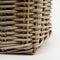 Mica Decorations Marcia Plantenmand Buiten - Set van 4 - L33 x B33 x H30 cm - Rotan - Grijs
