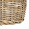 Mica Decorations Marcia Plantenmand Muurhanger voor Buiten - Set van 2 - L38 x B26 x H26 cm - Rotan - Grijs