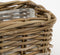 Mica Decorations Marcia Plantenmand voor Buiten - Set van 3 - L40 x B23 x H20 cm - Rotan - Grijs