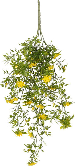 Mica Decorations Margriet Kunst Hangplant - H60 cm - Geel