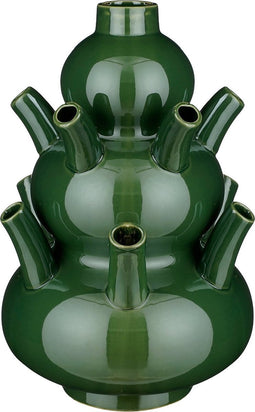 Mica Decorations Marlijn Tulpenvaas - H46 x Ø28 cm - Keramiek - Groen