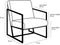 Mica Decorations Mason Fauteuil - L65 x B73 x H81 cm - Lichtgrijs
