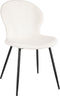 Mica Decorations Max Eetkamerstoel - Velvet - Off White