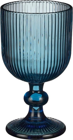 Mica Decorations Merlot Wijnglas - Set van 6 - 250 ml - Glas - Blauw