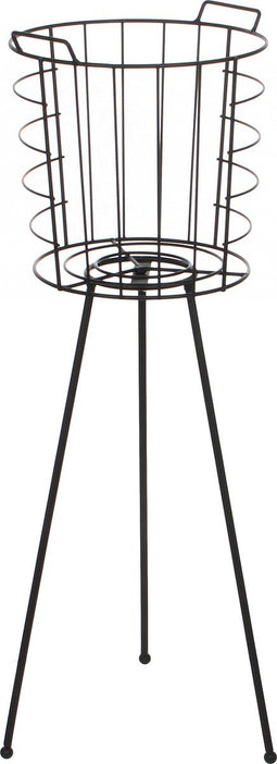 Mica Decorations Midar Plantenstandaard - H66 x Ø25 cm - Metaal - Zwart
