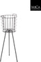 Mica Decorations Midar Plantenstandaard - H66 x Ø25 cm - Metaal - Zwart