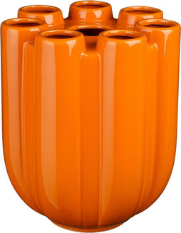 Mica Decorations Minda Tulpenvaas - H34 x Ø28 cm - Keramiek - Oranje