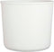Mica Decorations Momo Ronde Bloempot - H33 x Ø38 cm - Terracotta - Wit