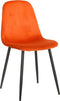 Mica Decorations Montelli Eetkamerstoel - Velvet - Oranje