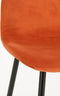 Mica Decorations Montelli Eetkamerstoel - Velvet - Oranje
