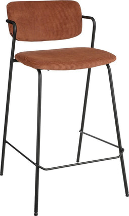 Mica Decorations Nanet Barkruk - H91 cm - Velvet - Bruin