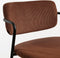 Mica Decorations Nanet Barkruk - H91 cm - Velvet - Bruin