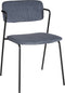 Mica Decorations Nanet Eetkamerstoel - Velvet - Blauw