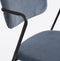 Mica Decorations Nanet Eetkamerstoel - Velvet - Blauw