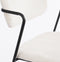 Mica Decorations Nanet Eetkamerstoel - Velvet - Off White